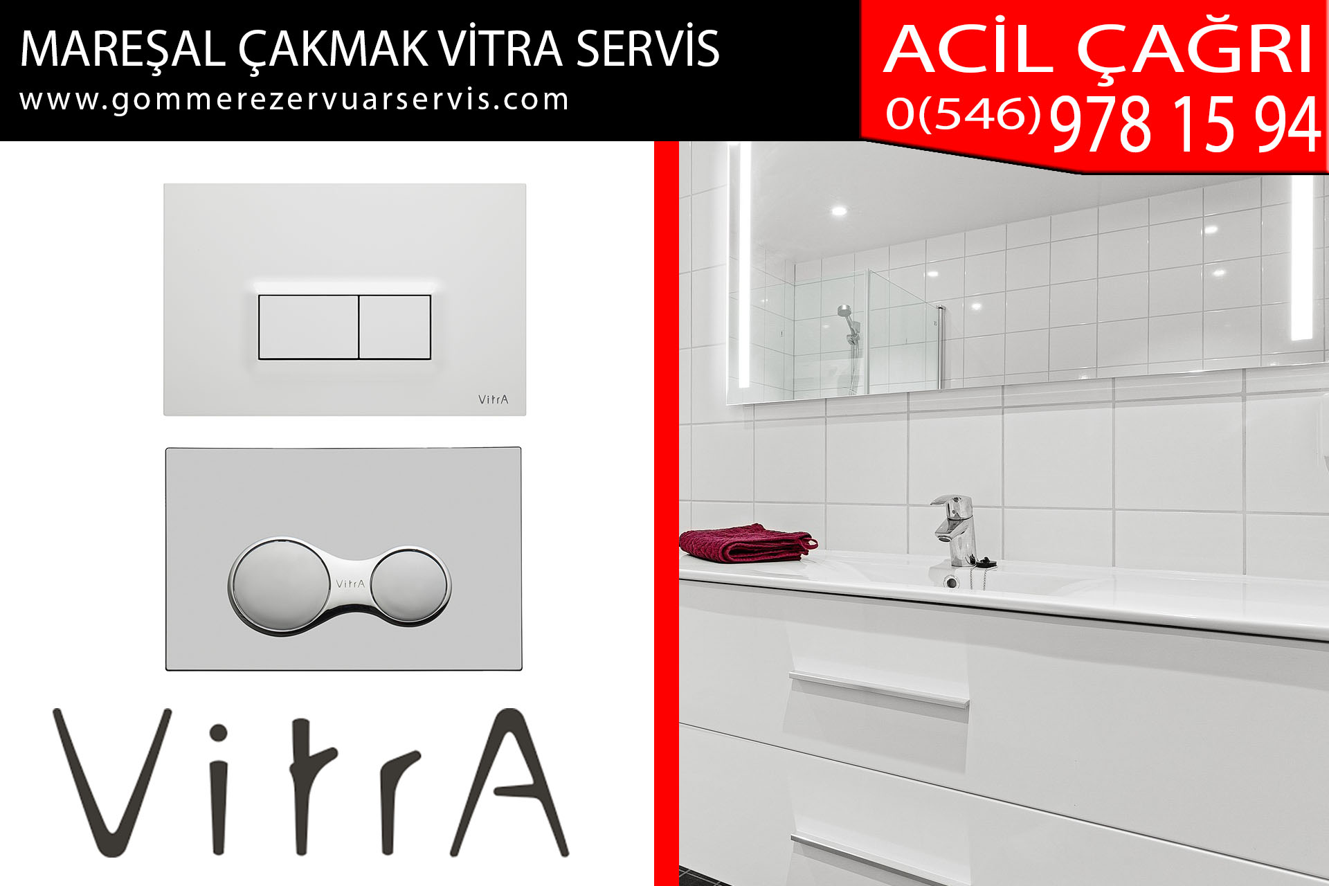 mareşal çakmak vitra servis